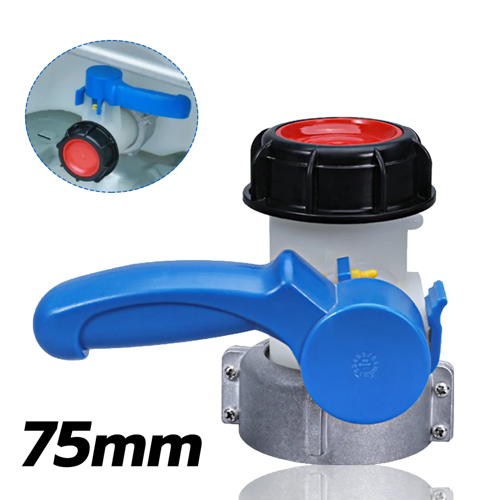 

Butterfly Valve Switch Hardware Tool Aluminum Alloy IBC Tank Adapter Valve Safe Durable High Mechanical Strength IBC Adapter