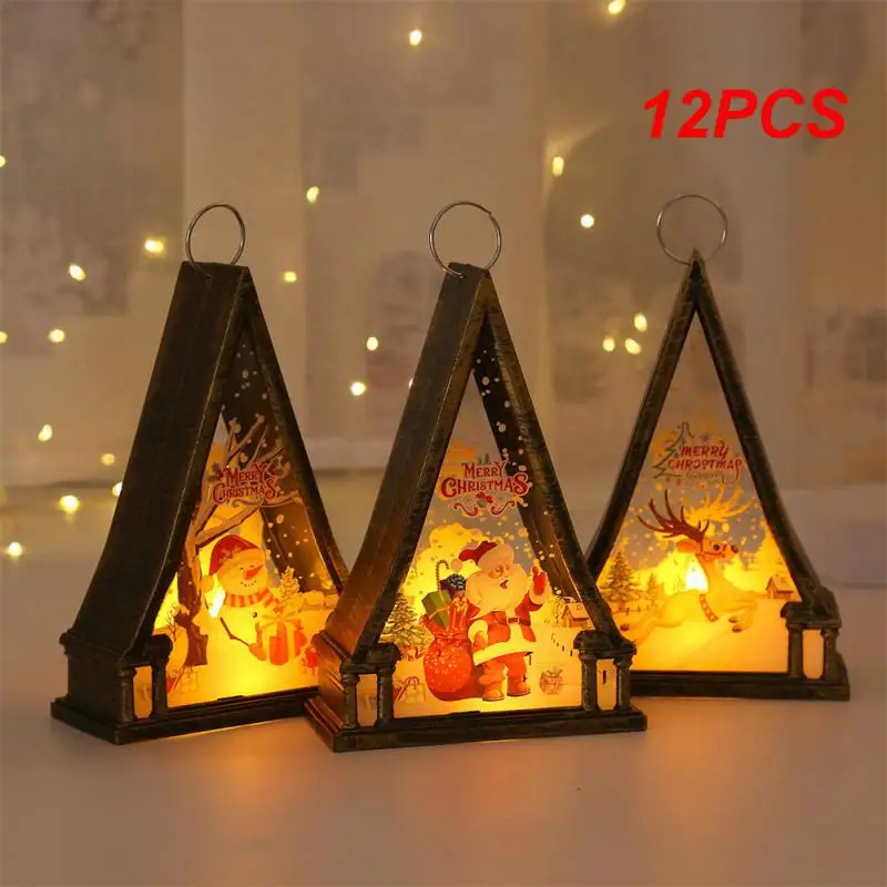 

12PCS Christmas Gifts Practical The Perfect Gift Exquisite Craftsmanship Festive Atmosphere Led Lights Holiday Decoration
