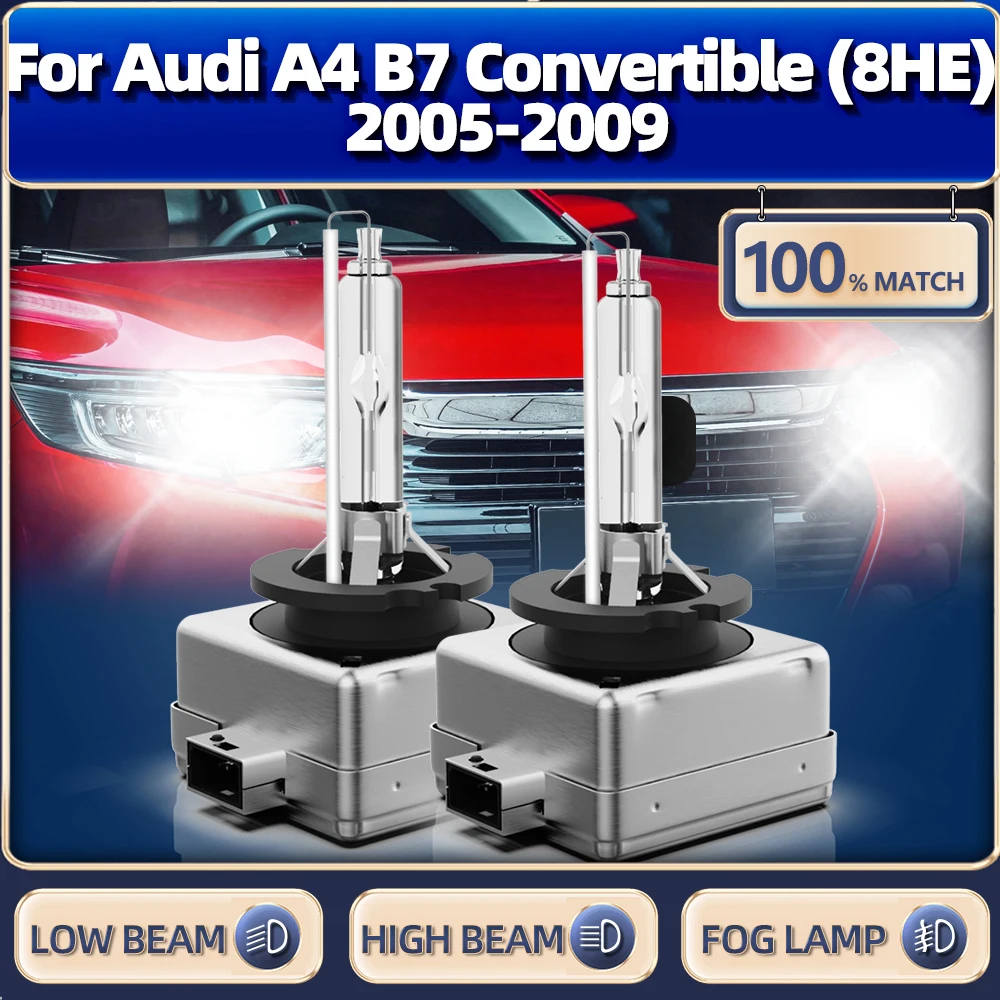

20000LM LED Headlight Bulb D1S Xenon Light Super Bright Auto Lamp 12V For Audi A4 B7 Convertible (8HE) 2005 2006 2007 2008 2009