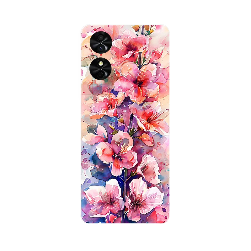 Wolf Painted Shockproof Soft Silicone Phone Case