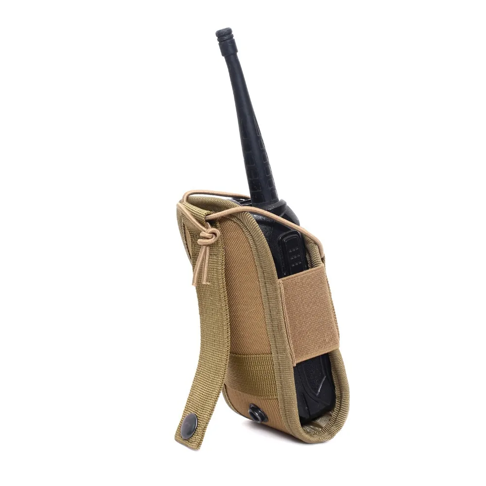 Outdoor CB Radio Walkie Talkie Pouch, Suporte do saco da cintura, Bolso portátil portátil Walkie-Talkie Holster, Bolsa de proteção para caça