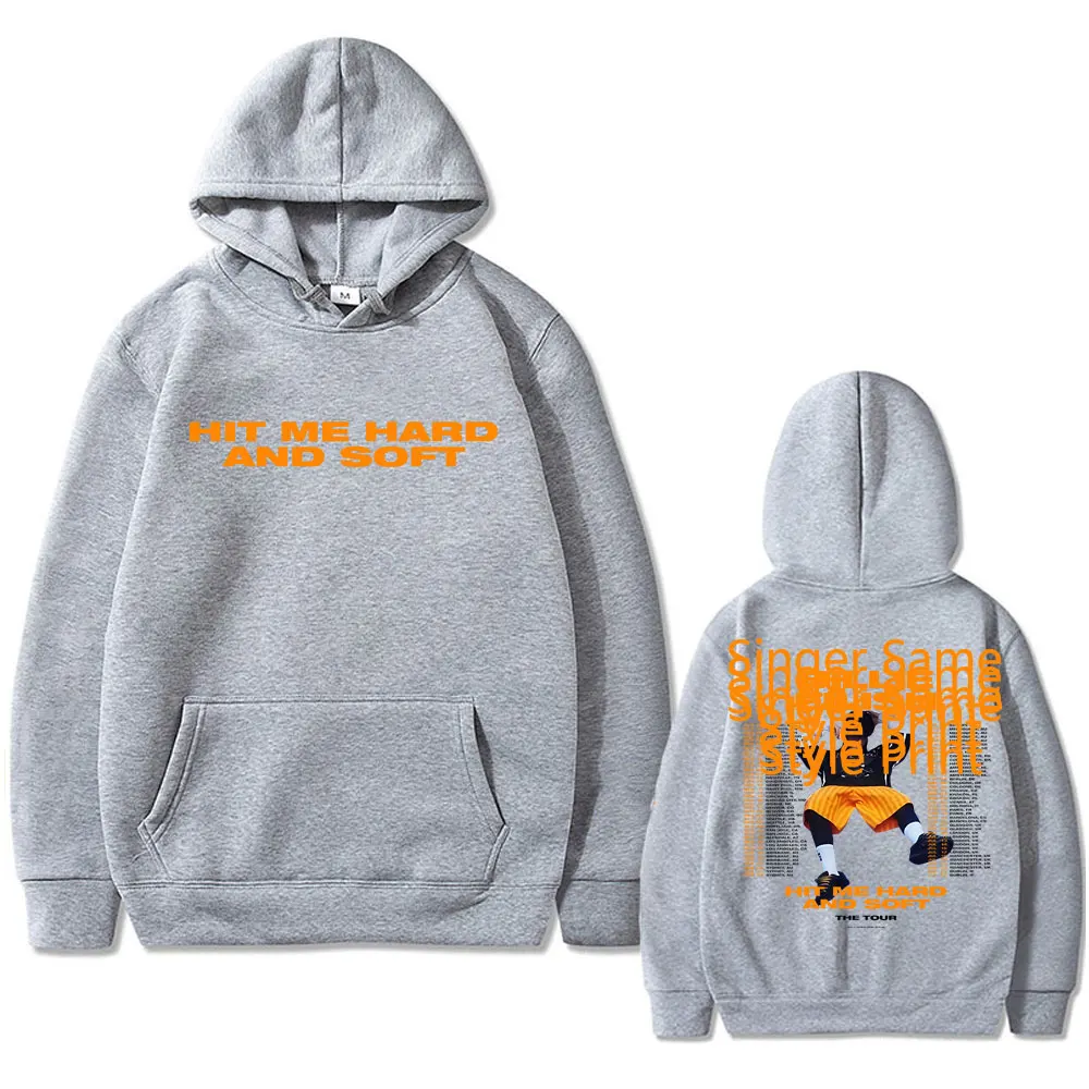 Hit Me Hard and Soft 2024 Tour Hoodie Men Women Hot Fashion Singer Same Style Graphic Print Hoodies Male Oversized Sweatshirt