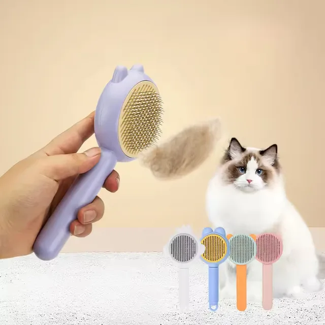 Pet Comb Cat Combing Special Rabbit Ear Comb To Floating Hair Needle Comb Pet Comb Easy Hair Removal And Massaging Brush