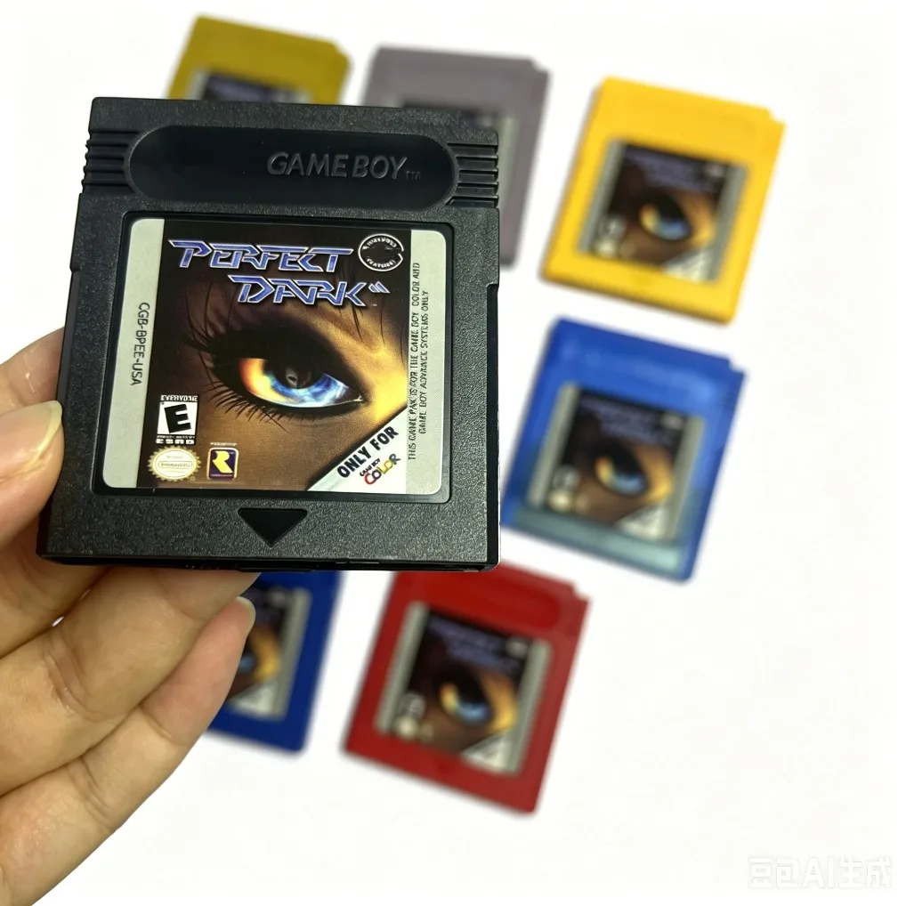 Rewritable Game Cartridge with Battery in 9 Colorful Shells - USA Edition