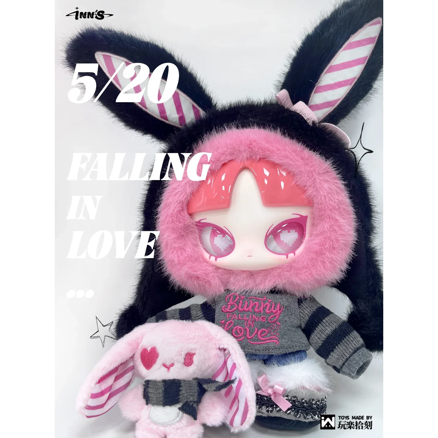 ☆520限定 INN'S BUNNY FALLING IN LOVE うさぎ Genuine Inn Edition Bunny Falling In Love 520 Special Series