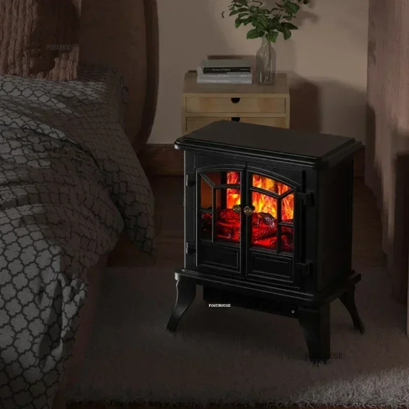 النمط الأوروبي تقليد النار الموقد الكهربائية المنز...