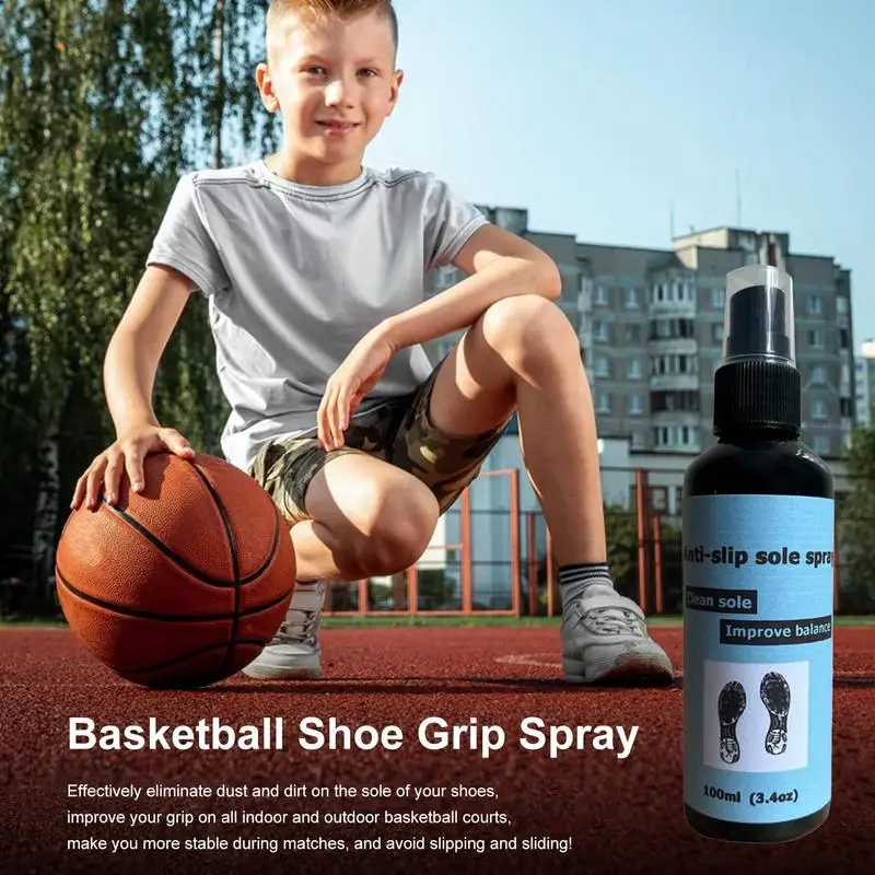 Basketball Shoe Spray 100ml Grip Protect Soles Anti-Slip Sole Enhancer Non-stick