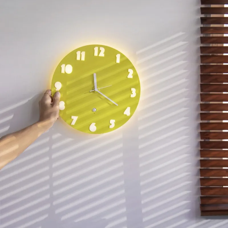 

Modern Minimalist Home Living Room Decoration Wall Hanging Clock Creative Silent Clock