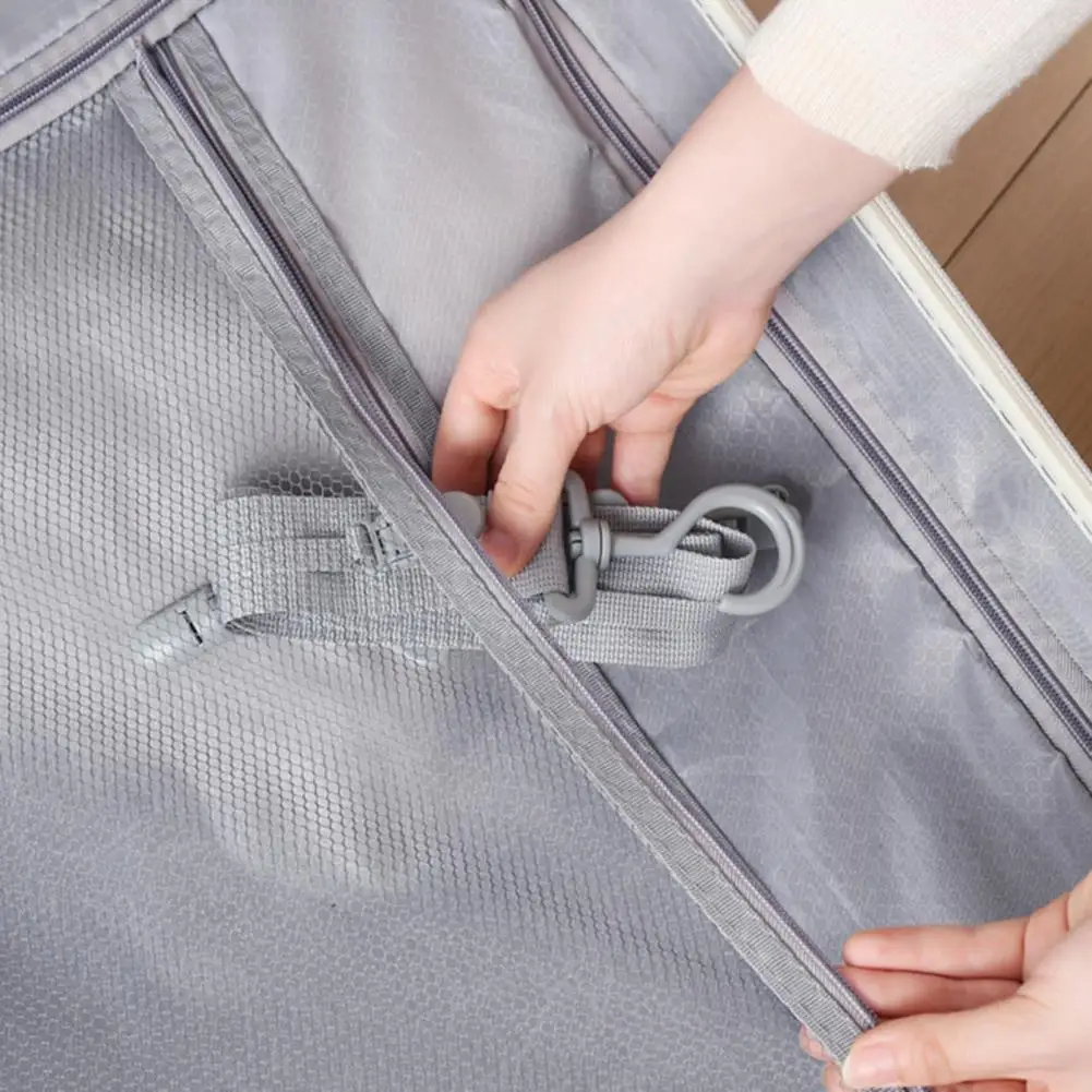 71cm Hanging Hat Organizer Wardrobe Hat Hanger With 8 Clips Baseball Cap Holder Door Wall Closet Bedroom Entrance Hat Storage