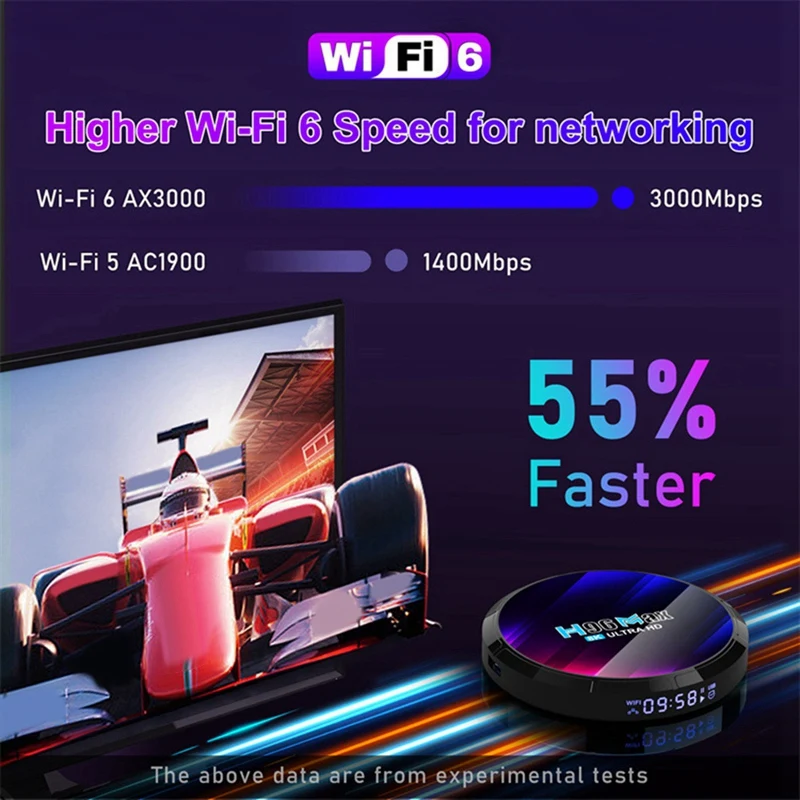 와이파이 스마트 TV 박스 리모컨 부품, 톱 박스 미디어 플레이어 TV 박스, EU 플러그, 안드로이드 13, 8K, 2GB, 16GB, 2.4G, 5G