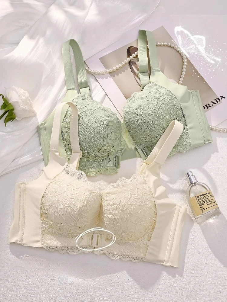 MOYISU Plus Size Minimizer Bra - Wire-Free Slimming Front Closure Lingerie, Ultra-Thin Anti-Sag Support For Full Bust Women_voghion.com