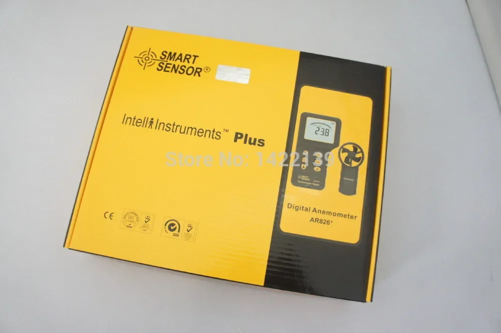 AR826+ Digital Anemometer Air Flow Meter Wind Speed Gauge Tester with LCD Display for HVAC Weather Measurement detail image 3