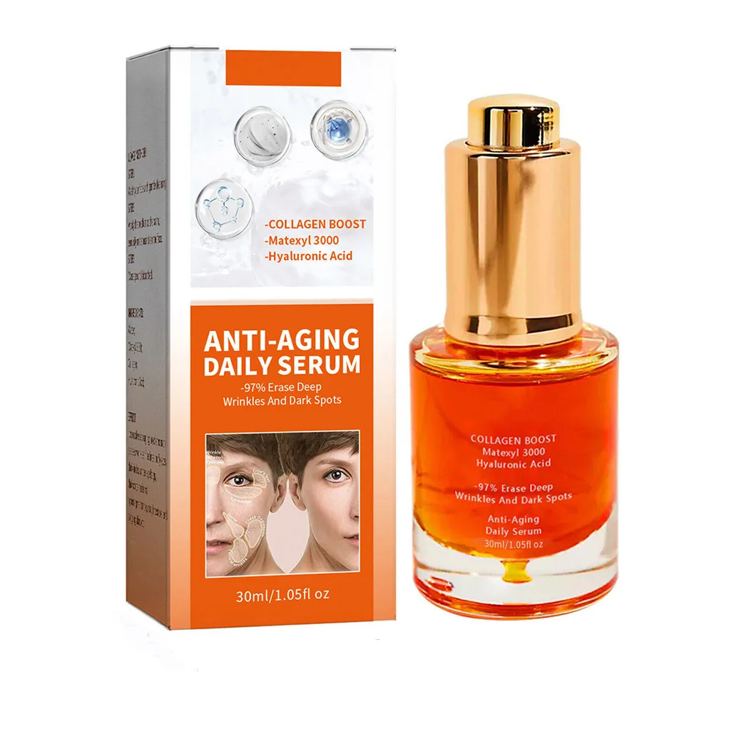 

Anti Aging Serum Advanced Collagen Boost Essence Reduces Wrinkles Facial Moisturizing Whitening Beauty Skin Care Cosmetic