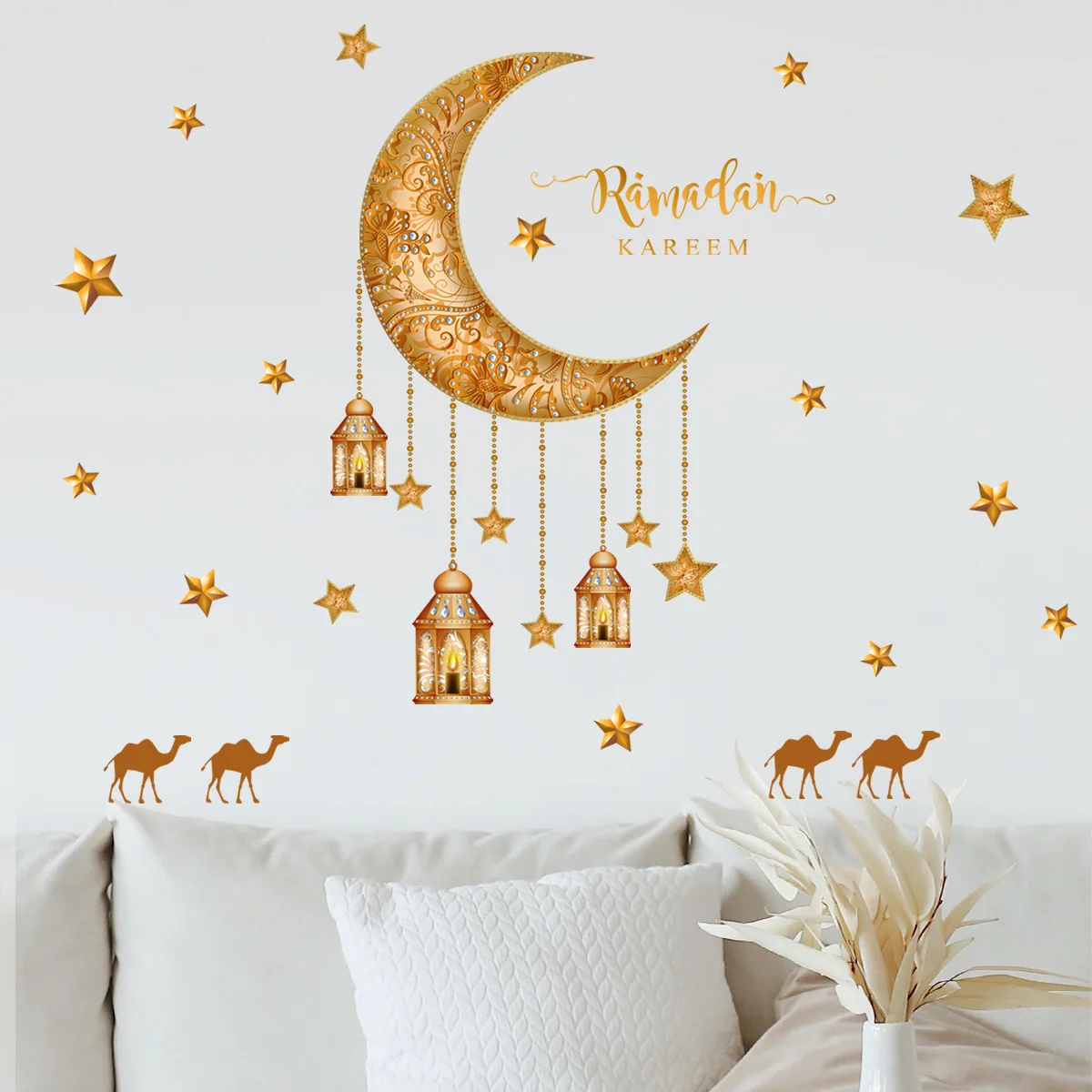 

Ramadan Window Stickers Eid Mubarak Ramadan Decoration 2023 Islamic Muslim Party Decor Eid Al Adha Ramadan Kareem Wall Stickers