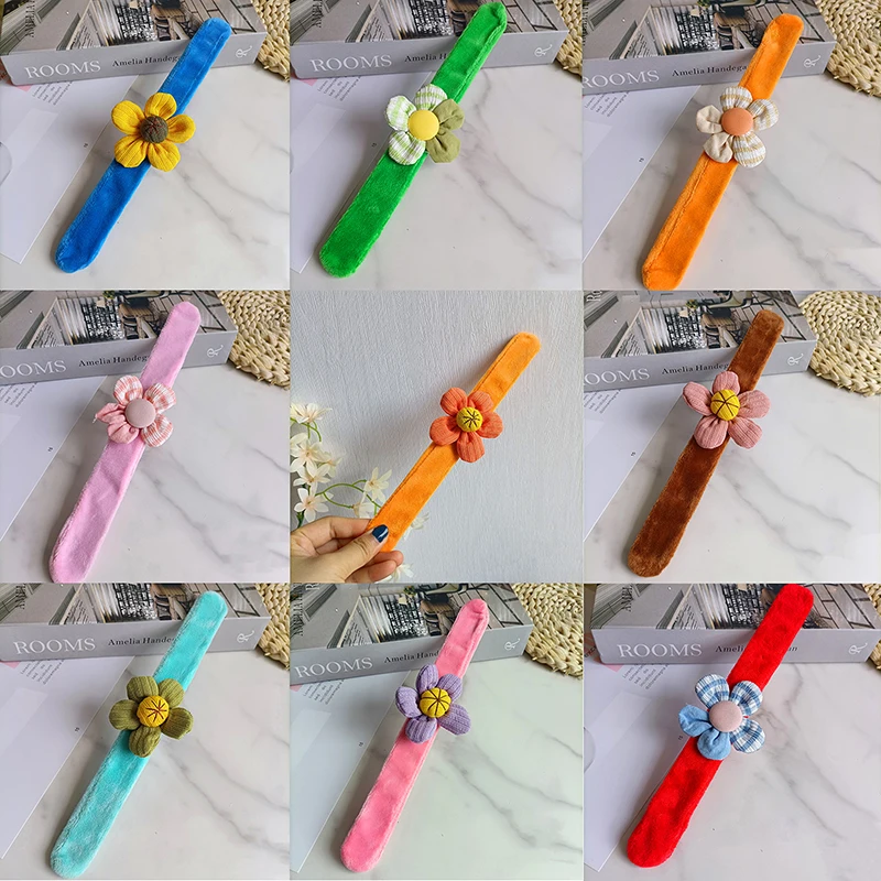 

Innovative Cartoon Cute Plush Wristband Bracelet Super Soft Flower Pop Circle Children Holiday Dress Up Birthday Small Gifts Jew