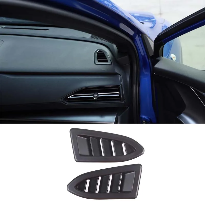 

For Subaru WRX 2021-2023 ABS Matte Black Car Styling Car Dashboard Air Outlet Frame Sticker Car Interior Protection Accessories