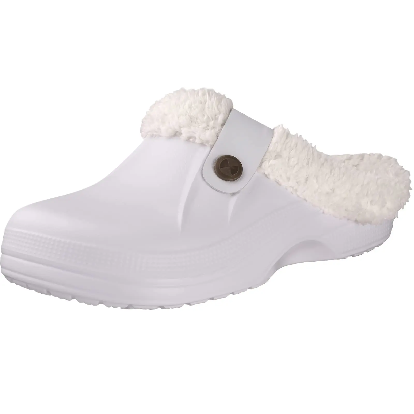 Unisex Winter Plush Fur Waterproof Slippers – Versatile Indoor and Garden Footwear
