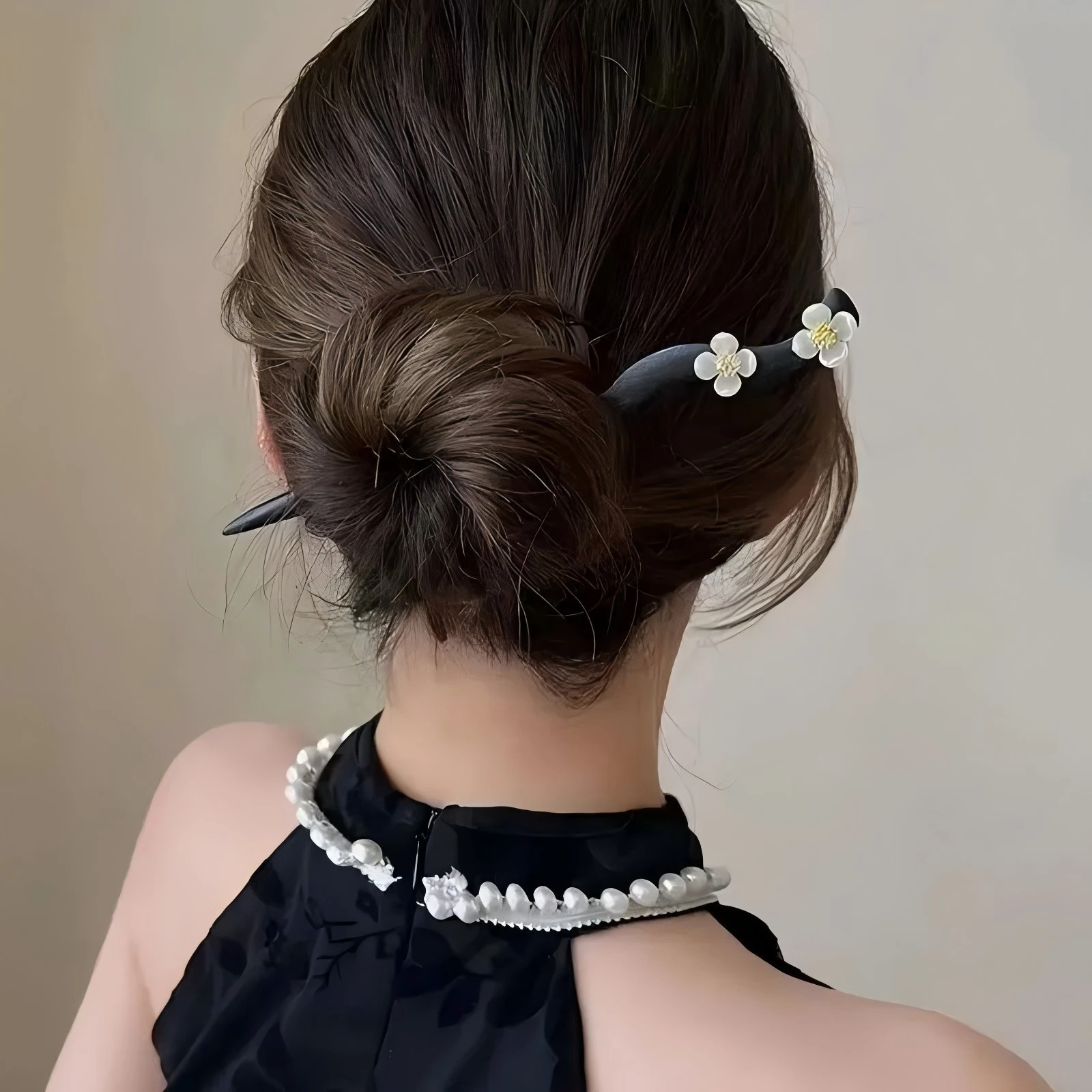 Hair Stick 3pcs Elegant Women's Hair Sticks Woodiness Flower Hair Needles Daily Holiday Fashion Accessories Girl Accessories Clip