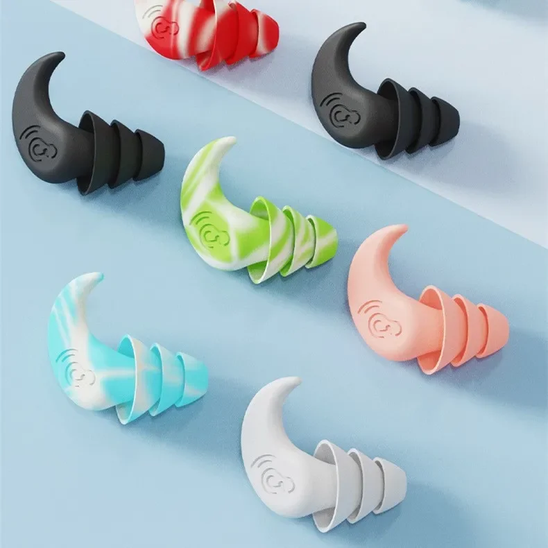 

Sleep Noise Reduction Silicone Earplug Ear Protection Earplugs Anti-Noise Waterproof Plug For Travel Work Waterproof Earplugs