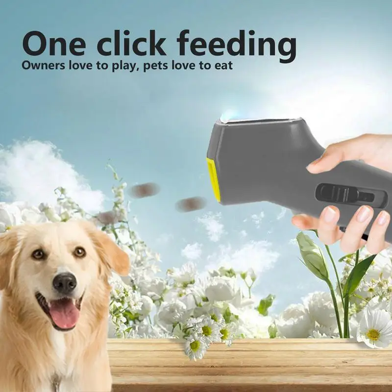 Pet Treat Launcher Dog Food Catapult Pet Training Food Dispenser Toys Puppy Snack Shooter Feeder cat Dog Interactive Toys