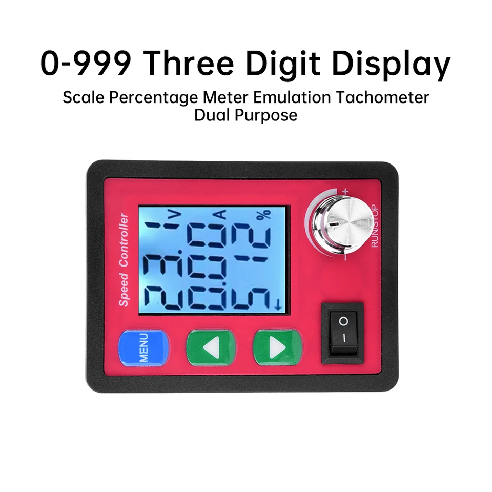 DollaTek 6V 12V 24V 5A PWM DC Motor Speed ​​Controller met LED Digital Display IR-afstandsbediening Regulator