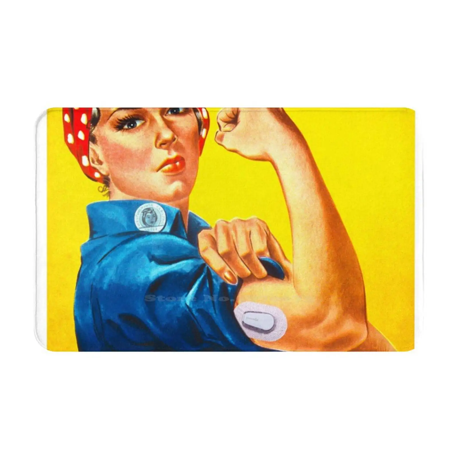 Dexcom Rivettatrice Confortevole Zerbino Tappeto Tappeto Piede Pad Dexcom Glicemia Tipo Uno Diabete Sally La Forza Rivettatrice