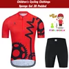 New 2024 Kids Cycling Clothing Bicycle Wear Short Sleeve Jersey with Shorts Set Boy Girl MTB Road Bike Suits Ropa De Ciclismo 3