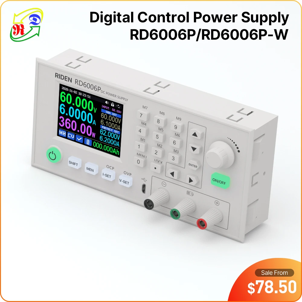 RD-RD6006P-RD6006PW-5-digit-USB-WiFi-DC-DC-Voltage-current-Step-down ...