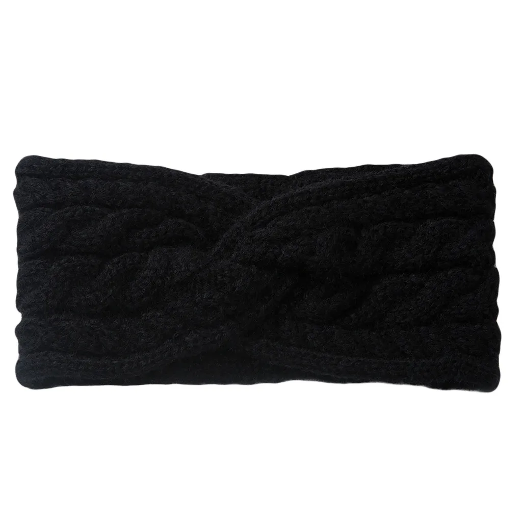 Yoga Headbands Winter Wide Knitted Sport Headband Headband Women Hairband Knitting Handmade Keep Warm Sport Fashion sports headbands