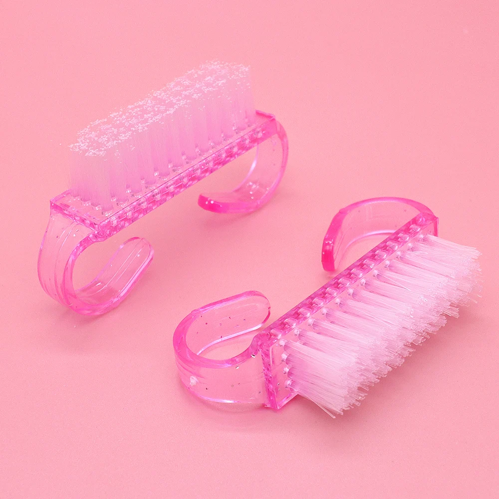 50Pcs/Lot Cleaning Nail Brushes Tools Colorful Plastic Dust Cleaner Brushes Nail Art Manicure Pedicure Powder Soft Remover Brush