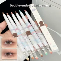 Matte Pink Lying Silkworm Pen Color Natural Brightening Glitter Eye Shadow Pencil Shimmer Glue Eyeliner Waterproof Korean Makeup 1