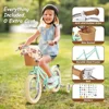 Children's Training Wheels Bike, 12-20 Inch, Adjustable Seat & Handlebar for Ages 2-12
