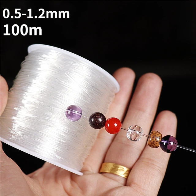 100M Plastic Crystal DIY Beading Stretch Cords Elastic Line