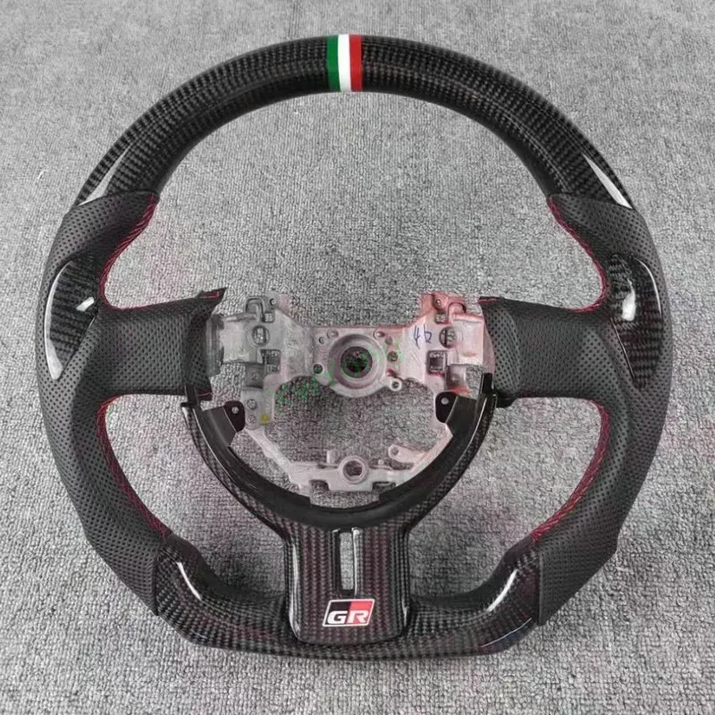 

100% Real Carbon Fiber With Leather Car Steering Wheel For Subaru BRZ 2013-2016