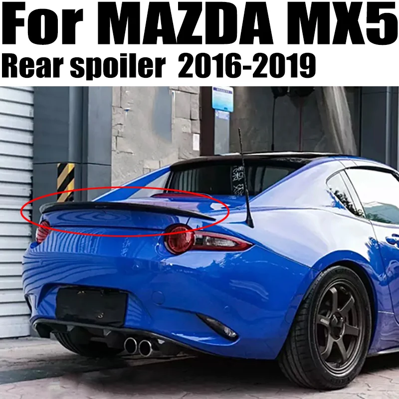 

For MAZDA MX5 MX-5 FRP/CARBON FIBER ND Miata Garage Vary Style Rear Tail Wing Decoration For Mazda Mx5 2016-2019