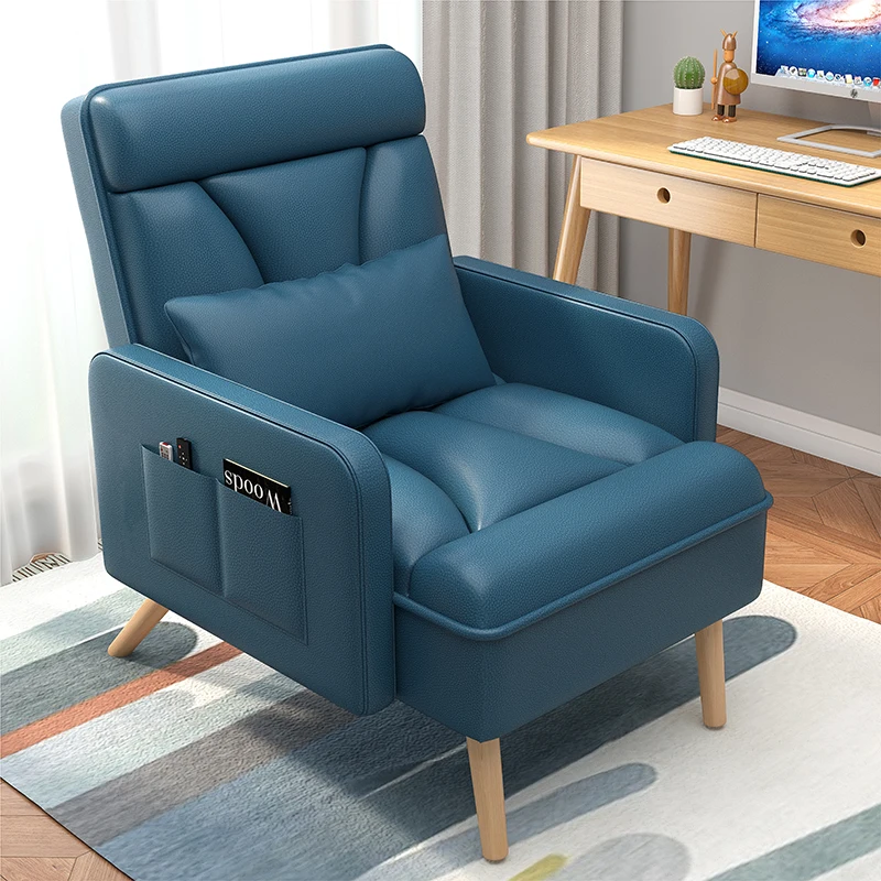 

Indoor Leather Sofa Chair White Work Design Floor Sofa Chair Lounge Adults Articulos Para El Hogar Furniture Living Room