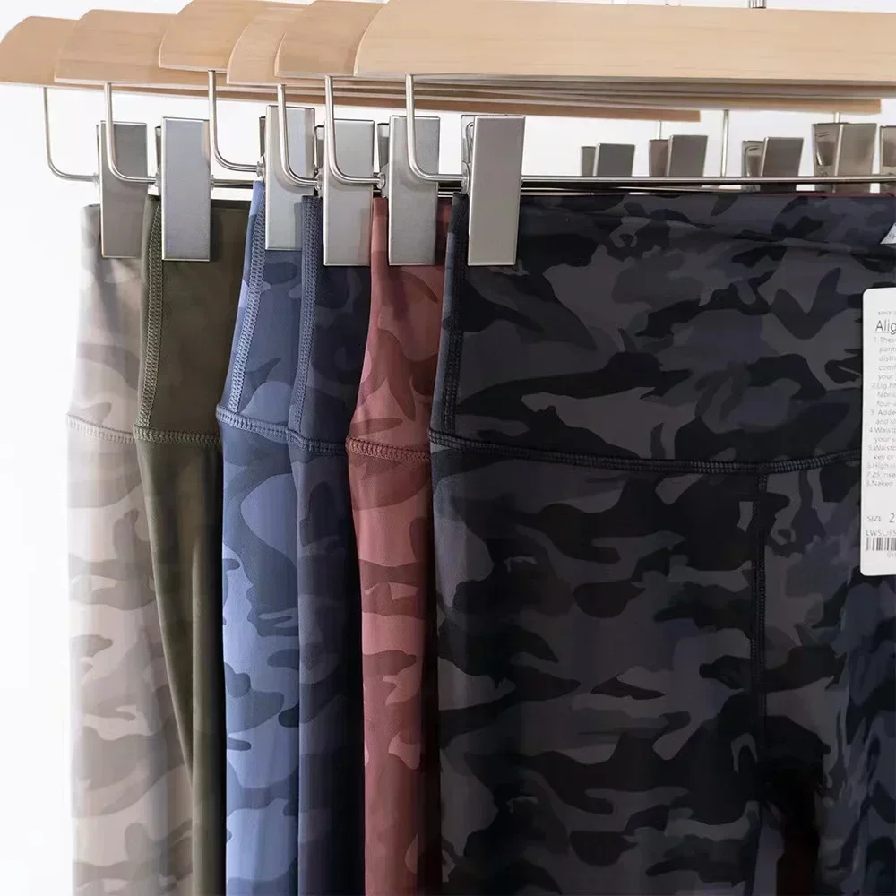 Women Camouflage Fashion High Waist Leggings Gym Mountaineering Outdoor Fitness 9 Points Pants Training Running Yoga Clothes