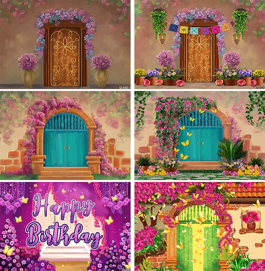 Disney Encanto Ella Magic Movie Sfondo Magical House Birthday Background Striscione Magico Per La Decorazione Della Festa Di Compleanno Dei Bambini