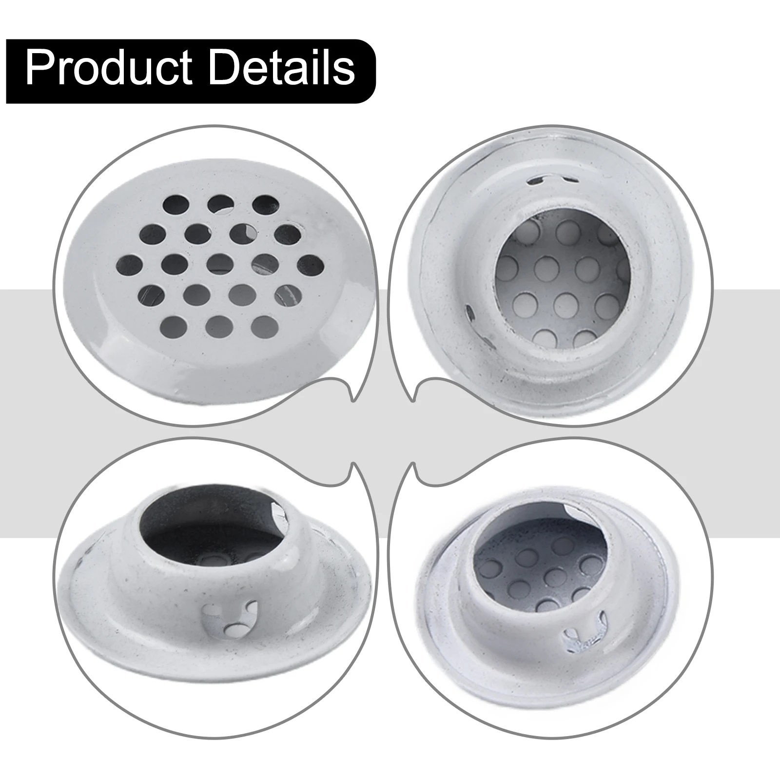 

Bevel Round Mesh Holes Metal Cabinet Cupboard Cabinet Cupboard Ducting Ventilation Grill Cover Home Round Air Vent