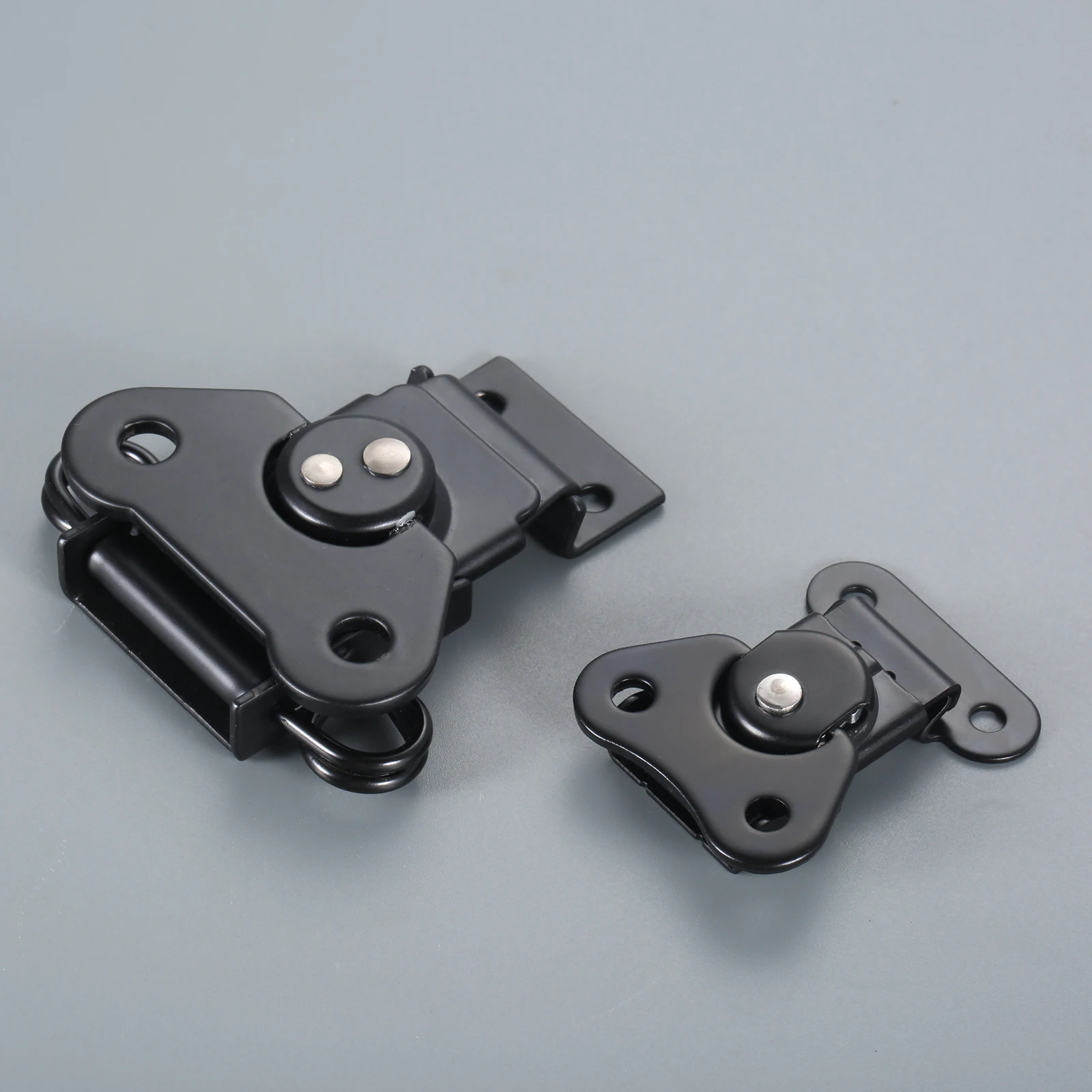 1PC Butterfly Twist Latch & Keeper Metal Toggle Clamp Black Flat Lock Core Buckle for Flight Case Luggage Toolbox Cabinet Trunk