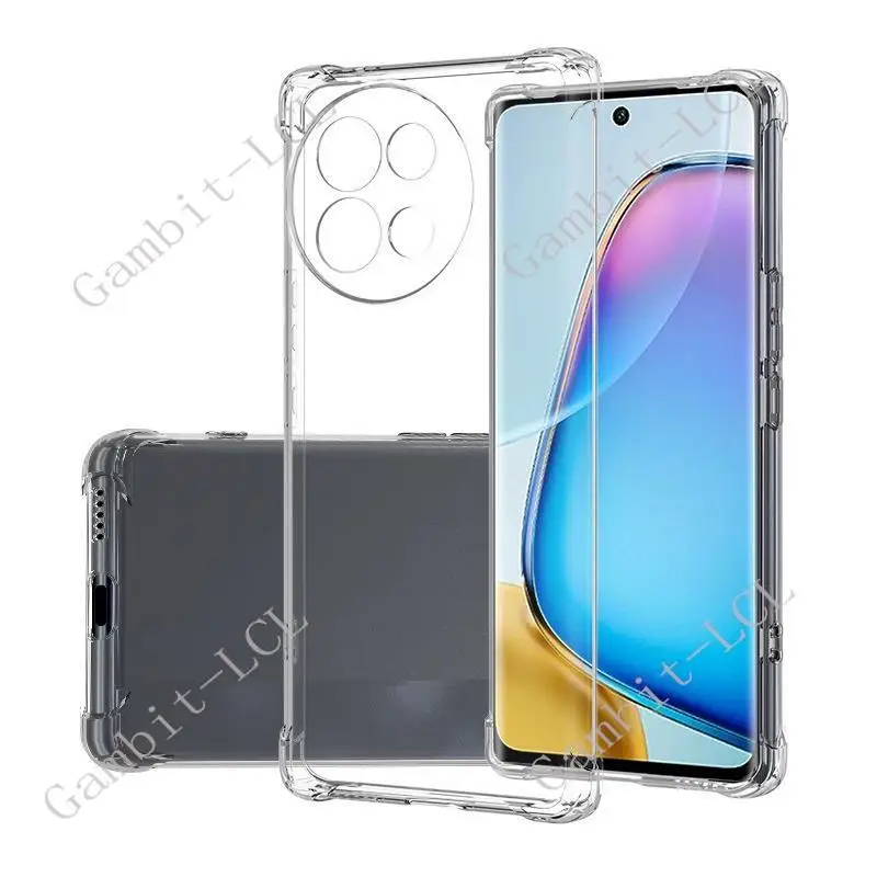 Durable Shockproof Silicone TPU Anti-Falling Phone Case in Soft Black