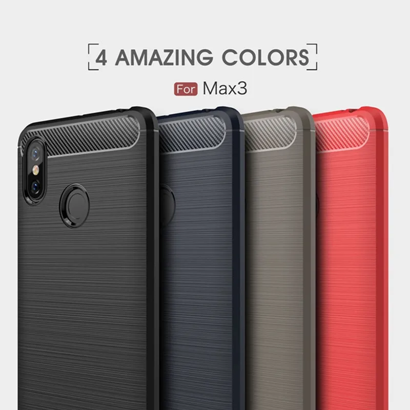 Shockproof Silicone Carbon Fiber Phone Case - Flexible Rubber Protection