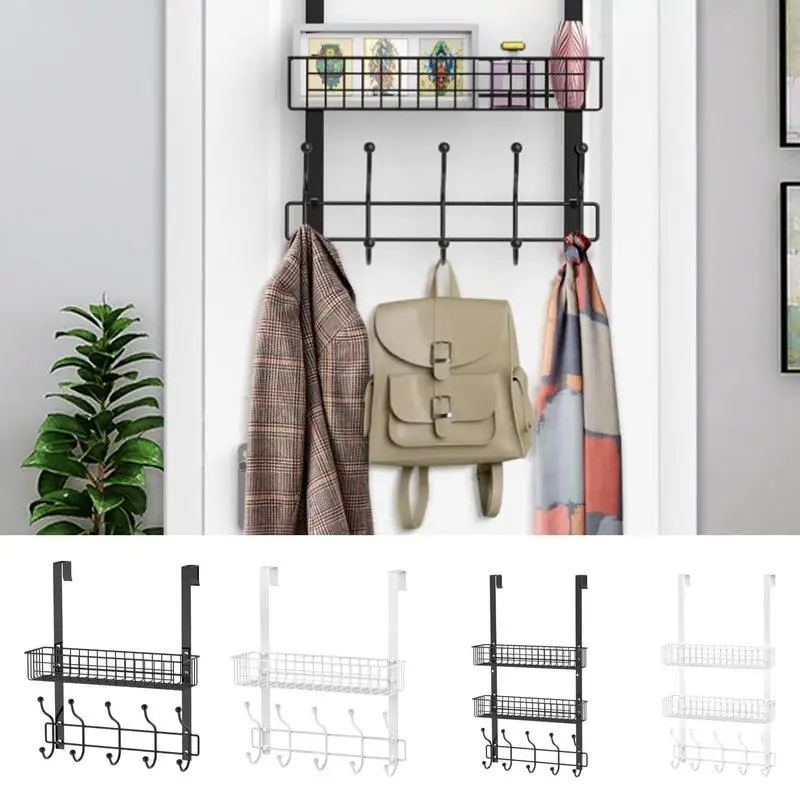 

Over The Door Organizer Multipurposes Clothes Coat Hat Towel Door Hanger Back Home Bathroom Kitchen Hook Holder Accessories