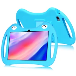 Mingfeng Flexible Silicone Tablet Case with Adjustable Folding Stand for ARCHOS T101 4G 10.1 (Blue)