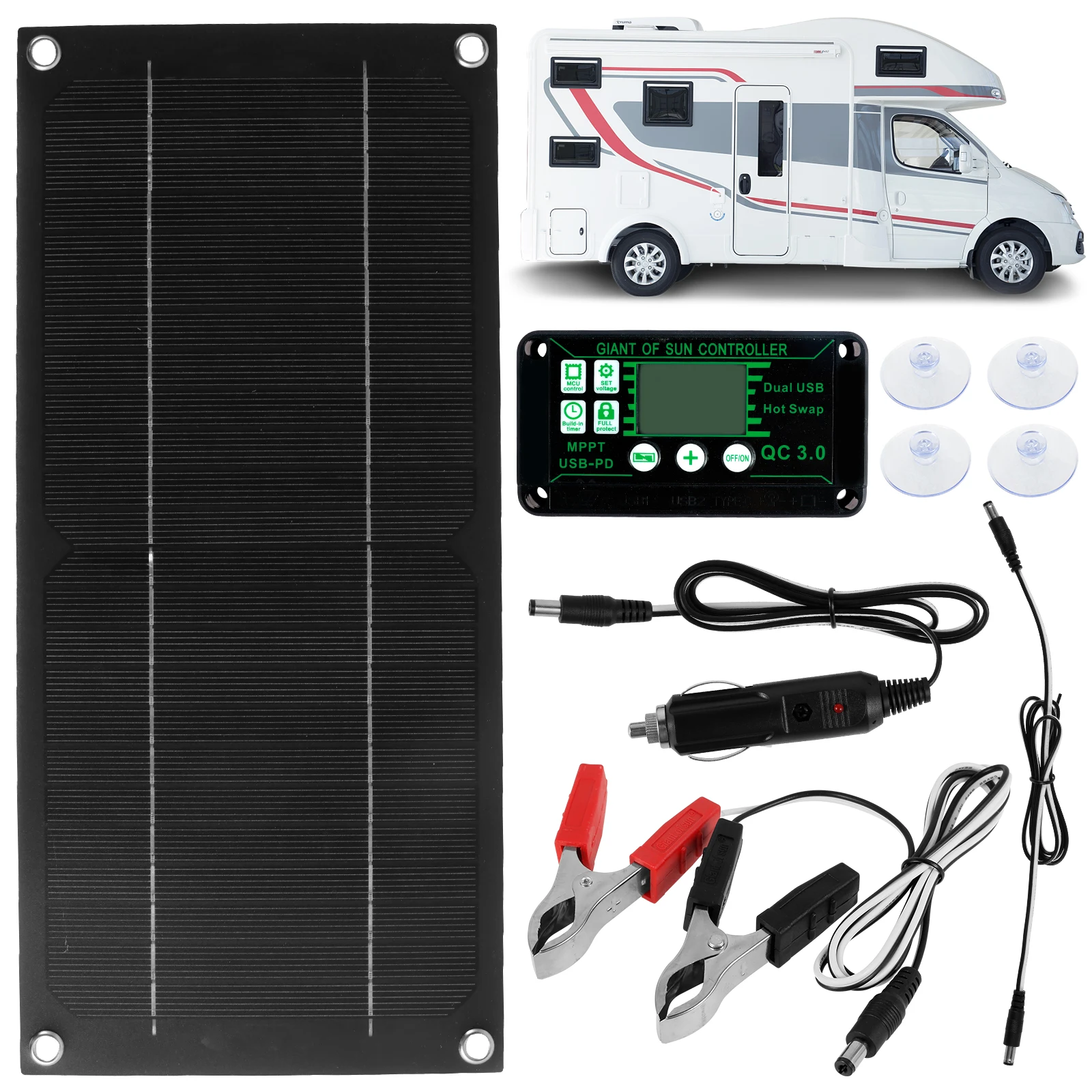 solar-panel-kit-30w-12v-portable-solar-panel-charger-kit-high-efficiency-solar-trickle-charger-polycrystalline-silicon-solar