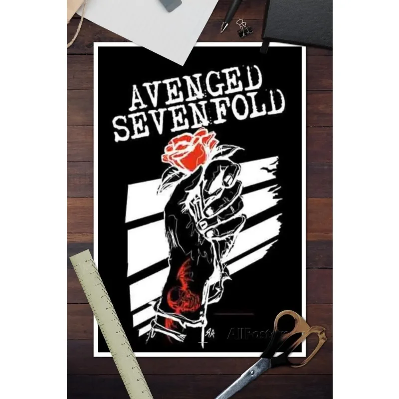 Avenged Sevenfold Pôster Pintura Decorativa Pôster em Tela