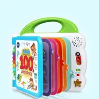 English Bilingual 100 Word Language Early Education Learn Machine Audio Book Animal Sound Cognative Smart Touch Read Toy Gift 2