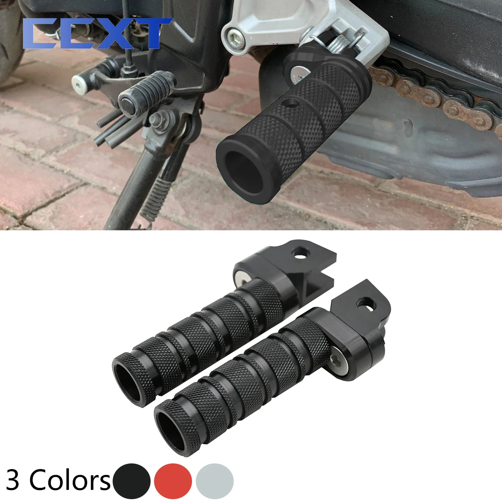 Motorcycle CNC Pedal Foot Pegs FootRest Footpegs Rests Pedals For Honda CB125R CB250R CB300R CBR250R CBR300R CBR400R CBR500R CBR motorcycle accessories motorcycle footrests motorcycle foot pedals