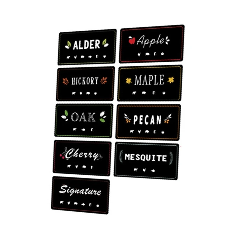 Etichette Adesive Magnetiche Per Pellet Per Fumatori Per Contenitori Stoccaggio Pellet Legno
