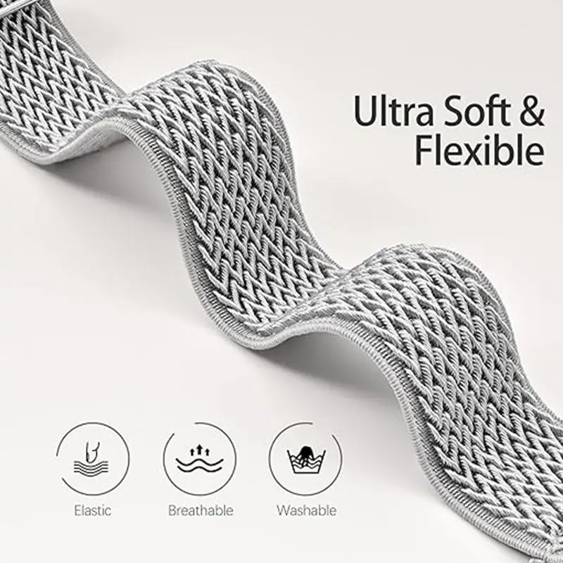 Adjustable Stretchy Nylon Sport Strap for Smartwatches - Unisex Design